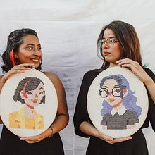 Autorretratos. Een project van Borduurwerk van Thais Trisltz - 15.12.2022