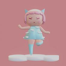 Mon projet du cours : Création de personnages kawaii en 3D avec Blender. Un proyecto de Ilustración tradicional, Diseño de personajes, Ilustración digital, Modelado 3D y Manga de so_lae - 16.12.2022