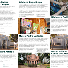 Folder de divulgação dos espaços culturais de Goiás. Un progetto di Pubblicità, Design e Design editoriale di Alessandra Sousa - 07.12.2022