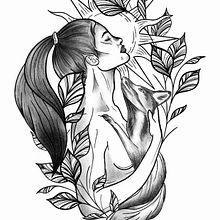 Mój projekt z kursu: Projektowanie i ilustrowanie tatuaży cyfrowych za pomocą programu Procreate. Traditional illustration, Graphic Design, Digital Illustration, Tattoo Design, and Digital Drawing project by Julia Jakubowska - 12.21.2022