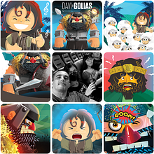 ARTVSARTIST. Traditional illustration, Character Design, Graphic Design, Digital Painting, and Digital Illustration project by Kleber Moraes - 12.18.2022