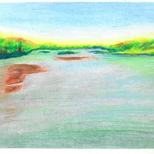 Finlayson Island. Traditional illustration, Fine Arts, Pencil Drawing, Drawing, and Artistic Drawing project by alejandra_cano - 12.18.2022