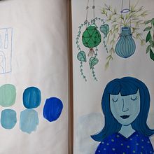 My project for course: Exploratory Sketchbook: Find Your Drawing Style. Traditional illustration, Sketching, Creativit, Drawing, Watercolor Painting, Sketchbook, and Gouache Painting project by Ally Davies - 12.18.2022