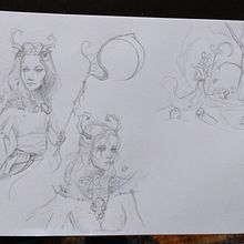 Meu projeto do curso: Sketchbook fantástico: desenhe personagens com a imaginação Ein Projekt aus dem Bereich Traditionelle Illustration, Kreativität, Zeichnung und Sketchbook von Angela P - 18.12.2022