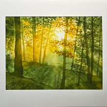 My project for course: Dreamy Watercolor Landscapes: Paint with Light. Projekt z dziedziny  Malarstwo i Malowanie akwarelą użytkownika reedbill947 - 18.12.2022