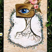 Mi proyecto del curso: Acuarela sobre madera. Projekt z dziedziny Trad, c, jna ilustracja,  Sztuki piękne i Malowanie akwarelą użytkownika Claudia Chávez Puig - 18.12.2022