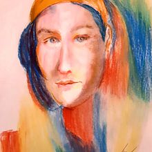 Mon projet du cours : Création de portraits expressifs avec des pastels secs. Un proyecto de Ilustración tradicional, Bellas Artes, Dibujo, Dibujo de Retrato y Dibujo artístico de Florence Derycke - 18.12.2022