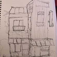My project for course: Expressive Architectural Sketching with Colored Markers. Sketching, Drawing, Architectural Illustration, Sketchbook & Ink Illustration project by anidhakemsley - 12.13.2022