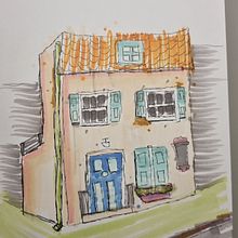 Meu projeto do curso: Desenho arquitetônico expressivo com marcadores coloridos. Sketching, Drawing, Architectural Illustration, Sketchbook & Ink Illustration project by Beatriz Spalding - 12.13.2022