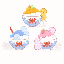 Kakigori Treats. Un progetto di Illustrazione tradizionale, Disegno, Creatività e Illustrazione digitale di Yumi - 04.11.2022
