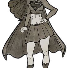 Supergirl. Traditional illustration, Pencil Drawing, Drawing, Comic, Figure Drawing & Ink Illustration project by Fernando Nesa Ramírez - 12.20.2022