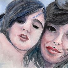 Cours Portrait artistique à l’aquarelle. Pintura em aquarela projeto de Johanne Kirouac - 20.12.2022