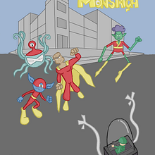 Meu projeto do curso: Criação de personagens estilo cartoon e seu universo. Een project van Traditionele illustratie, Ontwerp van personages, Stripboek,  Tekening y Digitale illustratie van Priscila Cruz - 20.12.2022