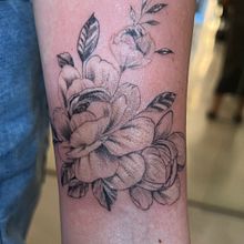 Mi proyecto del curso: Tatuaje botánico con puntillismo. Traditional illustration, Tattoo Design, and Botanical Illustration project by Manu De Leon - 12.20.2022