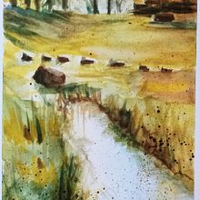 Il mio progetto del corso: Paesaggi naturali ad acquerello Ein Projekt aus dem Bereich Bildende Künste, Malerei und Aquarellmalerei von benellialessia - 20.12.2022