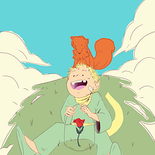 College Project: The Little Prince (book cover). Un progetto di Illustrazione tradizionale, Design editoriale, Graphic design, Creatività, Illustrazione infantile e Gestione di un portfolio di Victória Naomi - 05.05.2022