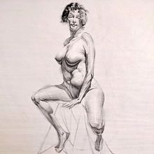 Mein Abschlussprojekt für den Kurs: Einstieg ins Aktzeichnen mit Kohle. Un projet de Beaux Arts, Dessin réaliste, Dessin anatomique , et Dessin de juno_h - 21.12.2022
