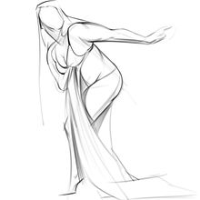 Figure/Gesture Studies . Ilustrasi tradisional proyek oleh rosa_vabitsch - 12.21.2022