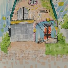 My project for course: Expressive Architectural Sketching with Colored Markers Ein Projekt aus dem Bereich Skizzenentwurf, Zeichnung, Architektonische Illustration, Sketchbook und Illustration mit Tinte von narados - 20.12.2022