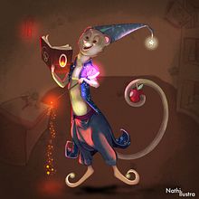 Meu projeto final: Furão Bruxo. Traditional illustration, Character Design, Drawing, Digital Illustration, Stor, telling, and Narrative project by Nathalia Oliva - 12.22.2022