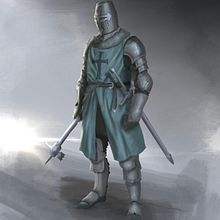 Templar Knight. Traditional illustration, Character Design, Digital Illustration, Concept Art, Digital Drawing, and Digital Painting project by hasanalihatipoglu - 12.22.2022