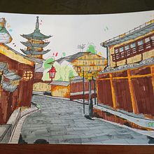 Il mio progetto del corso: Disegno architettonico espressivo con pennarelli colorati. Projekt z dziedziny Sketching,  R, sunek,  R, sunek architektoniczn, Sketchbook,  R i sunek atramentem użytkownika Maurizio Pandolfi - 19.12.2022