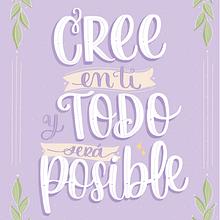 Cree en ti y todo será posible. Ein Projekt aus dem Bereich Digitales Lettering, Lettering, Design und Traditionelle Illustration von Alessa Merino - 24.12.2022