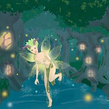 Hada en el bosque. Un progetto di Illustrazione tradizionale di Enrique Hernandez - 18.12.2022