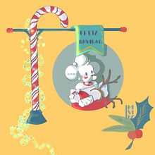 Christmas Hannato oc. Traditional illustration, Design, Character Design, Concept Art, Artistic Drawing, Manga, Digital Illustration, Digital Drawing, Drawing & Instagram project by Ivette C Valdivia Gomez - 12.21.2022