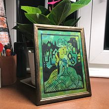 Mon projet du cours : Gravure contemporaine au linoléum. Projekt z dziedziny Trad, c, jna ilustracja, Craft,  Sztuki piękne, Stemple,  R i sunek atramentem użytkownika Anne FEUERMANN - 25.12.2022