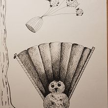 My project for course: Surrealistic Fineliner Illustration. Un proyecto de Ilustración tradicional, Dibujo a lápiz, Dibujo, Dibujo realista, Dibujo artístico e Ilustración con tinta de gizem aldanmaz - 23.12.2022
