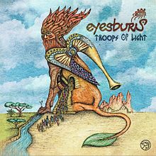 Eyesburn - Troops of Light - Album Cover . % Milena Nicic tarafından hazırlanan Geleneksel illüstrasyon projesi - 08.15.2022