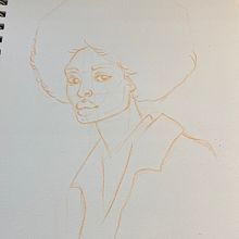 Mi proyecto del curso: Dibujo de retratos llamativos con lápices de colores. Projekt z dziedziny  R, sunek, Portret, Sketchbook, R i sowanie kredkami użytkownika Karla CH - 26.12.2022