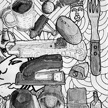 Coisas da Escrivaninha e Ángel de la Calle. Projekt z dziedziny Sketching, R, sunek ołówkiem,  R, sunek, Sketchbook,  R i sunek atramentem użytkownika Ely Sena - 26.12.2022