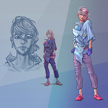 Mi proyecto del curso: Ilustración de personajes dinámicos . Ilustração tradicional, Design de personagens, Comic, Criatividade, Desenho, Desenho digital, e Mangá projeto de Rodrigo Sevilla - 27.12.2022