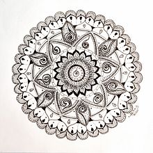 Meu projeto do curso: A arte de desenhar mandalas: crie padrões geométricos. Drawing, Ink Illustration, Arts, Crafts, Street Art, and Traditional illustration project by n_luz - 12.22.2022