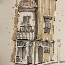 My project for course: Expressive Architectural Sketching with Colored Markers. Projekt z dziedziny Sketching,  R, sunek,  R, sunek architektoniczn, Sketchbook,  R i sunek atramentem użytkownika florencehencke - 28.12.2022