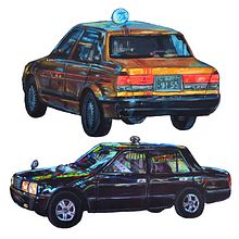 Tokyo Taxis. Un progetto di Pittura di Leonardo Gauna - 28.12.2022