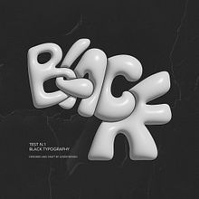Black Typography. Design gráfico, Lettering, e Tipografia projeto de Jose Manuel Bernal Peinado - 28.12.2022