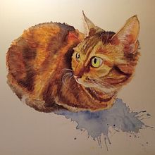 My project for course: Expressive Animal Portraits in Watercolor. Traditional illustration, Watercolor Painting, Realistic Drawing, and Naturalistic Illustration project by Anouk Jacobs - 12.28.2022