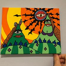 Cuadro Psicodélico  Ein Projekt aus dem Bereich Traditionelle Illustration von Pau Forte - 28.12.2022