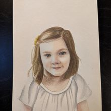 My project for course: Watercolor Portrait from a Photo. Traditional illustration, Watercolor Painting, and Portrait Drawing project by lmgentile29 - 12.29.2022