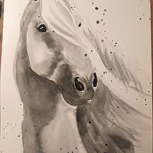 Mon projet du cours : Portraits expressifs d'animaux à l'aquarelle. Traditional illustration, Watercolor Painting, Realistic Drawing, and Naturalistic Illustration project by sarondelph - 12.29.2022