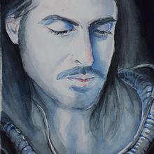 My project for course: Chiaroscuro Creative Portrait with Pencils. Un projet de Illustration traditionnelle, Dessin au cra, on, Dessin de portrait, Dessin artistique, Dessin aux cra , et ons de couleur de daniela008 - 29.12.2022