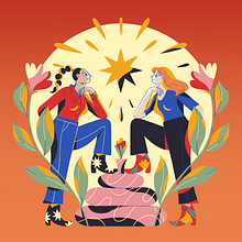 My project for course: Creative Composition for Illustration with Procreate. Un projet de Illustration traditionnelle, Créativité, Illustration numérique , et Dessin numérique de Emily Joynton - 30.12.2022