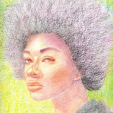 Vibrant Portrait Drawing with Colored Pencils. Drawing, Portrait Drawing, Sketchbook, and Colored Pencil Drawing project by ndigart - 12.18.2022