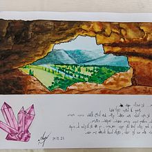 My project for course: Watercolor Travel Journal. Traditional illustration, Watercolor Painting, Architectural Illustration, and Sketchbook project by Odeya Ar - 12.30.2022