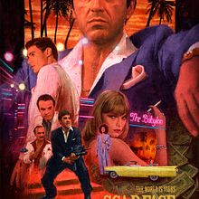 SCARFACE. Traditional illustration, and Poster Design project by Ignacio RC - 12.30.2022