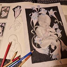 My project for course: Chiaroscuro Creative Portrait with Pencils. Traditional illustration, Pencil Drawing, Portrait Drawing, Artistic Drawing, and Colored Pencil Drawing project by Fanny Johansson - 12.30.2022