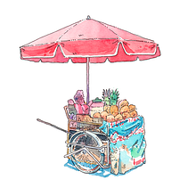 Ambulantes de Tlaxcala: Serie de acuarelas. Traditional illustration, Children's Illustration, Editorial Illustration, and Watercolor Painting project by Daniel Fortiz - 11.30.2022